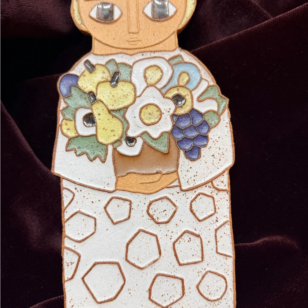 Saint Dorothy Ceramic‎ Wall Plaque by Saint Andrew’s Abbey | Handmade